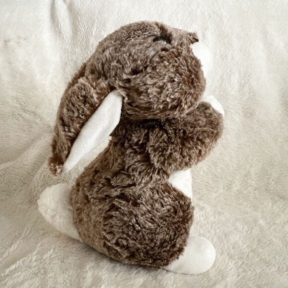 Walmart Sitting Brown White Bunny Rabbit 10” Plush Stuffed Animal Easter Spring - Picture 3 of 5
